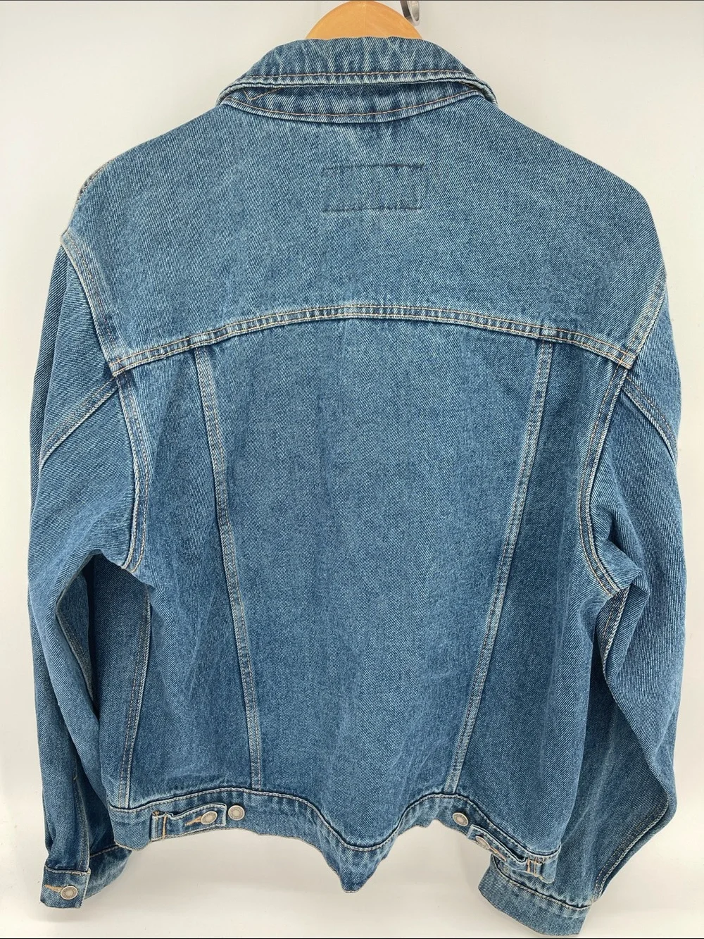 Wrangler Hero Vintage Denim Trucker Button-Up Jacket Men Medium